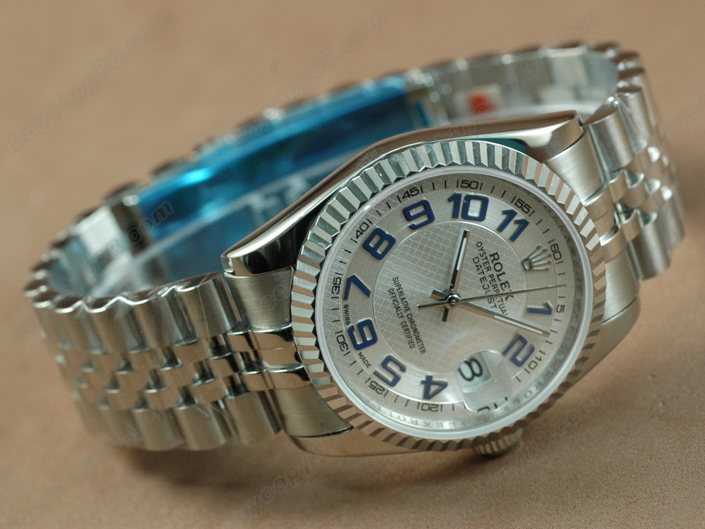 勞力士【男性用】DateJust 36mm SS/SS White Dial A-2836-2自動機芯搭載 2