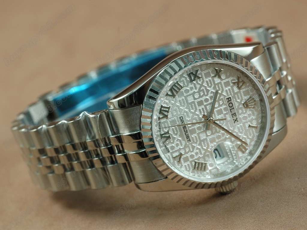 勞力士【男性用】DateJust 36mm SS/SS White Dial A-2836-2自動機芯搭載 2