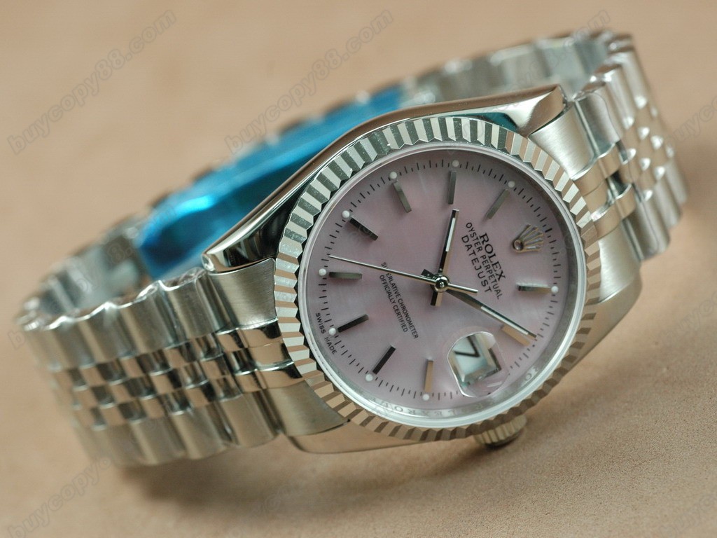 勞力士【男性用】DateJust 36mm SS/SS White Dial A-2836-2自動機芯搭載 1