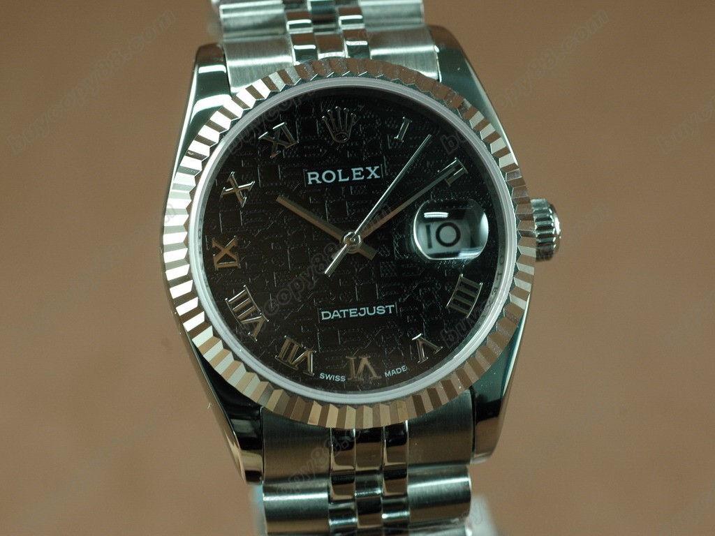 勞力士【男性用】DateJust 36mm SS/SS White Dial A-2836-2自動機芯搭載 1