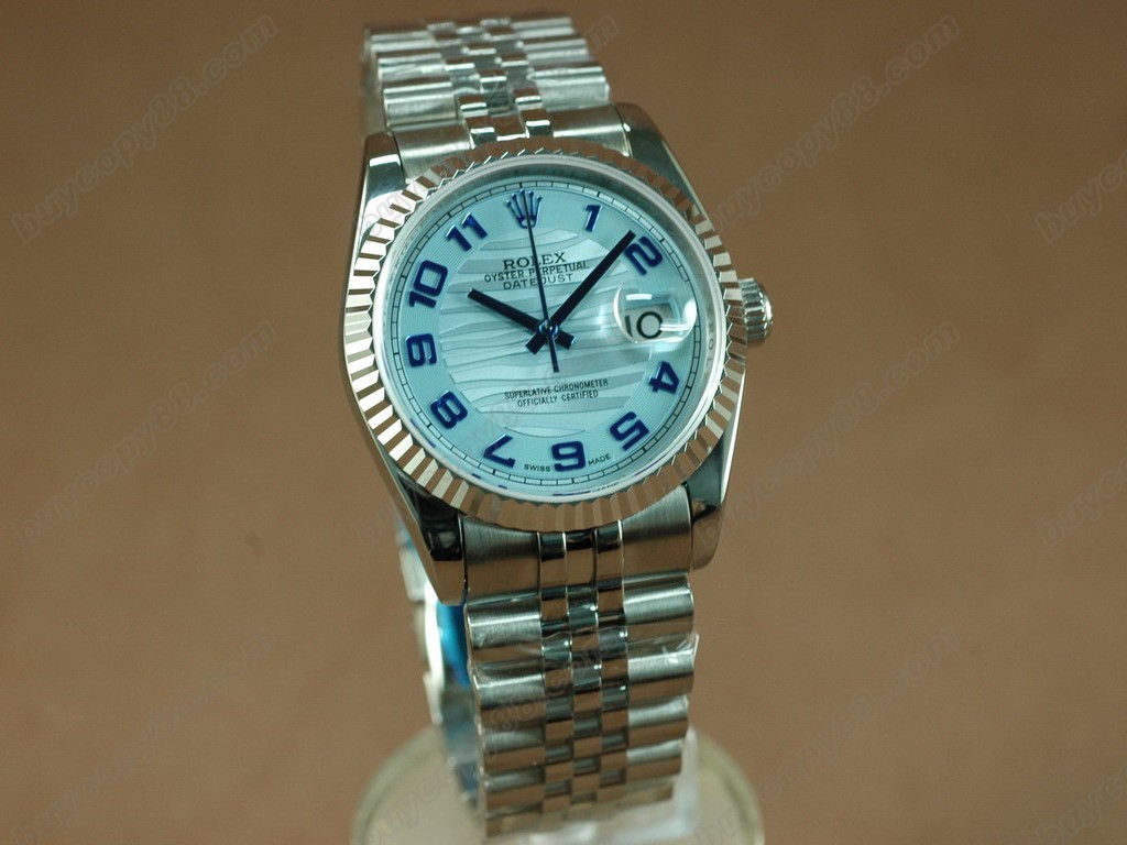 勞力士【男性用】DateJust 36mm SS/SS White Dial A-2836-2自動機芯搭載 0