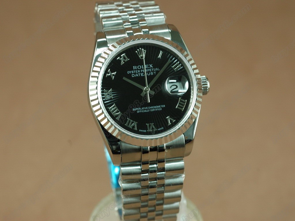 勞力士【男性用】DateJust 36mm SS/SS White Dial A-2836-2自動機芯搭載 0