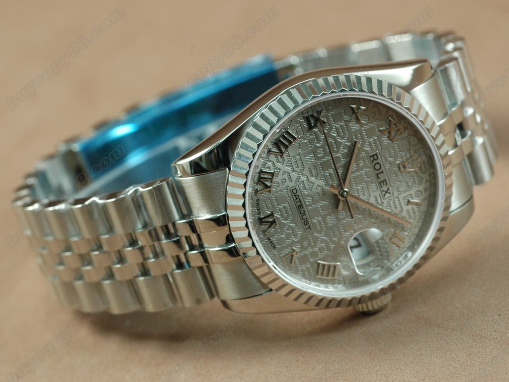 勞力士【男性用】DateJust 36mm SS/SS White Dial A-2836-2 自動機芯搭載2