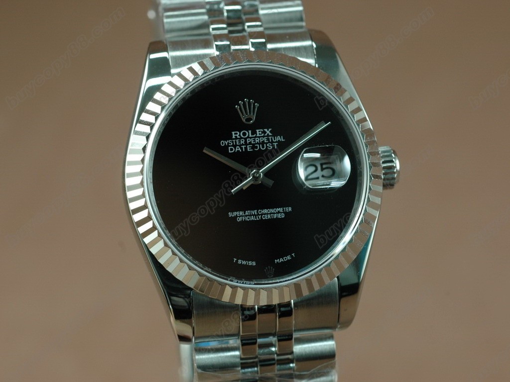 勞力士【男性用】 DateJust 36mm SS/SS White Dial A-2836-2自動機芯搭載3