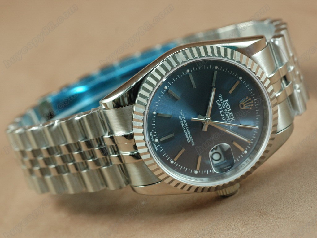 勞力士【男性用】 DateJust 36mm SS/SS White Dial A-2836-2自動機芯搭載2