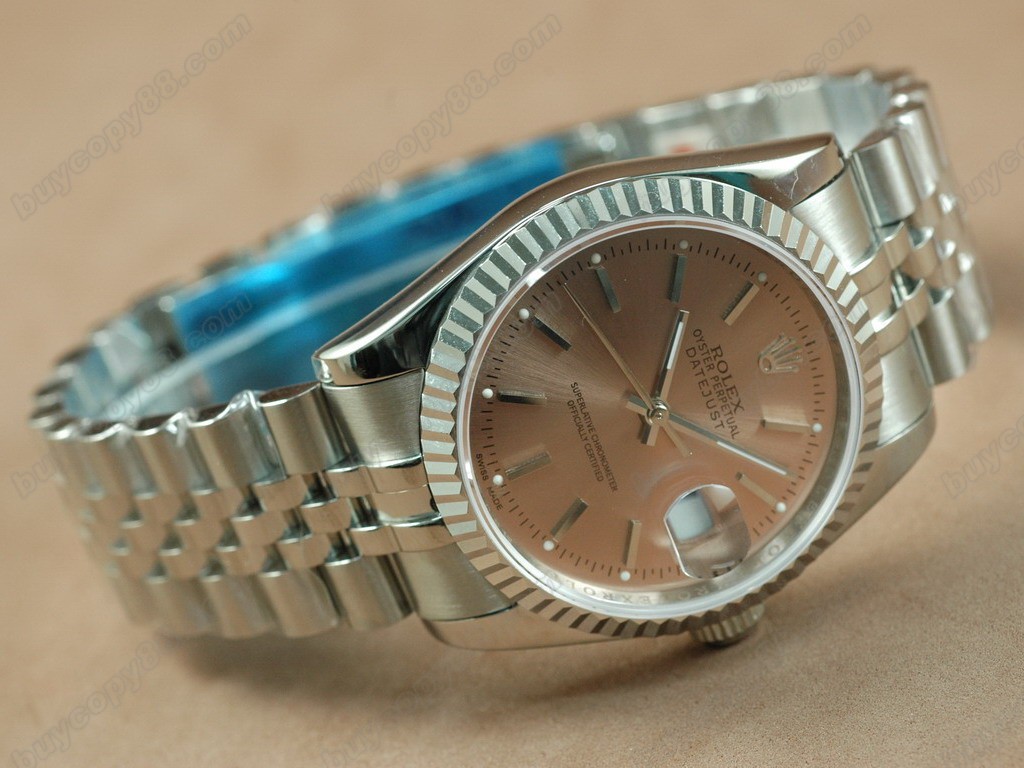 勞力士【男性用】 DateJust 36mm SS/SS White Dial A-2836-2自動機芯搭載1