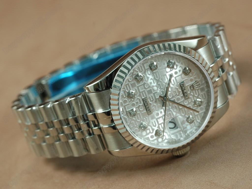 勞力士【男性用】 DateJust 36mm SS/SS White Dial A-2836-2 自動機芯搭載1