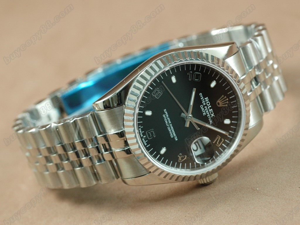 勞力士【男性用】 DateJust 36mm SS/SS White Dial A-2836-2自動機芯搭載0