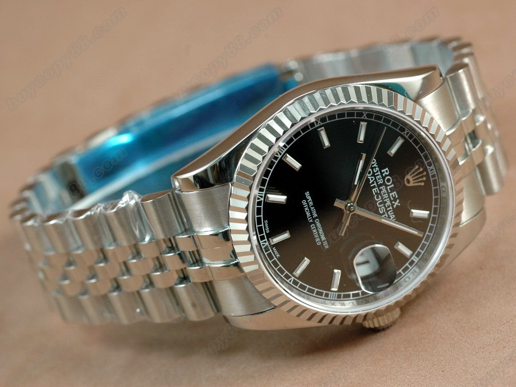 勞力士【男性用】 DateJust 36mm SS/SS White Dial A-2836-2自動機芯搭載2