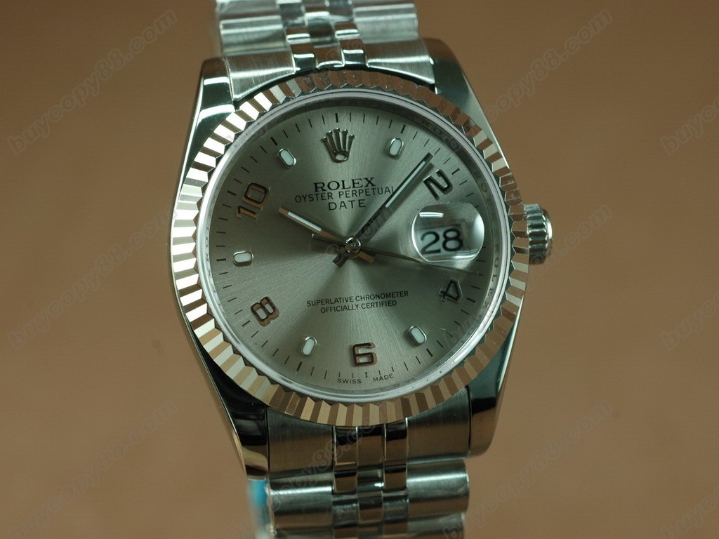 勞力士【男性用】 DateJust 36mm SS/SS White Dial A-2836-2自動機芯搭載1