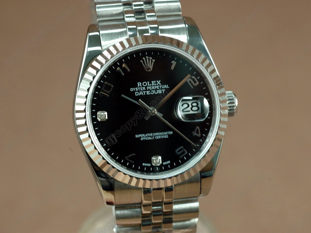 勞力士【男性用】 DateJust 36mm SS/SS White Dial A-2836-2自動機芯搭載1