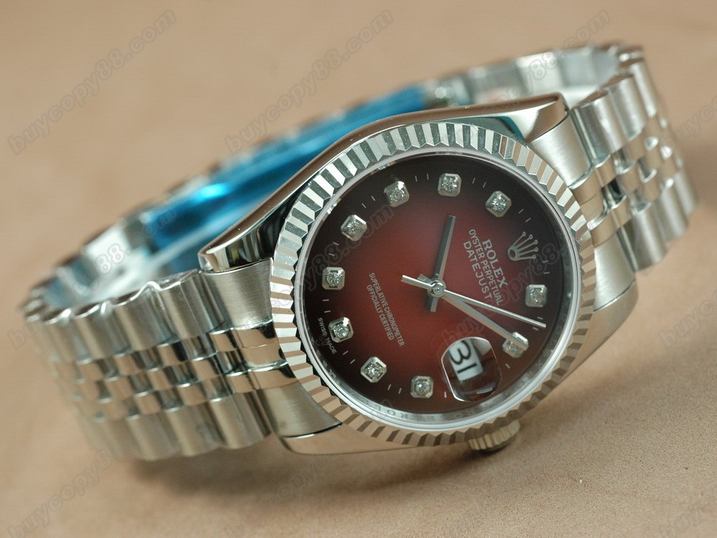 勞力士【男性用】 DateJust 36mm SS/SS White Dial A-2836-2自動機芯搭載3