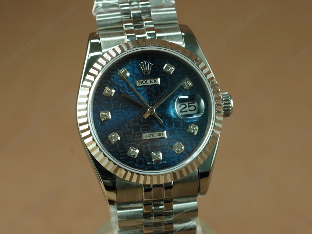 勞力士【男性用】 DateJust 36mm SS/SS White Dial A-2836-2自動機芯搭載0