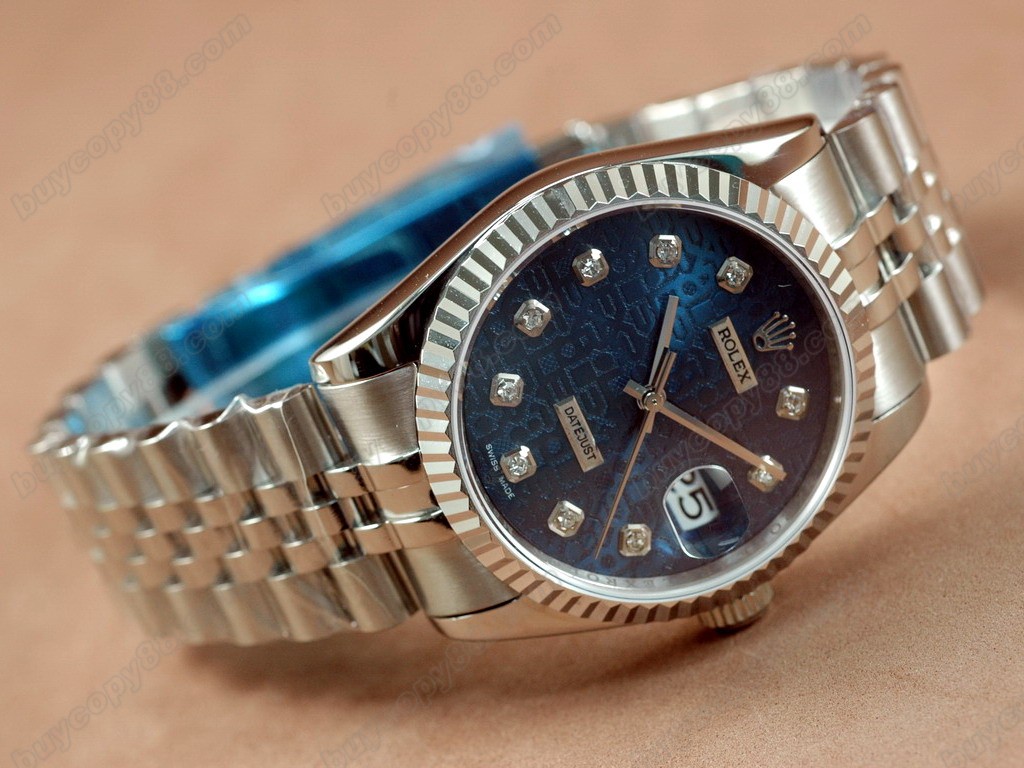 勞力士【男性用】 DateJust 36mm SS/SS White Dial A-2836-2自動機芯搭載1