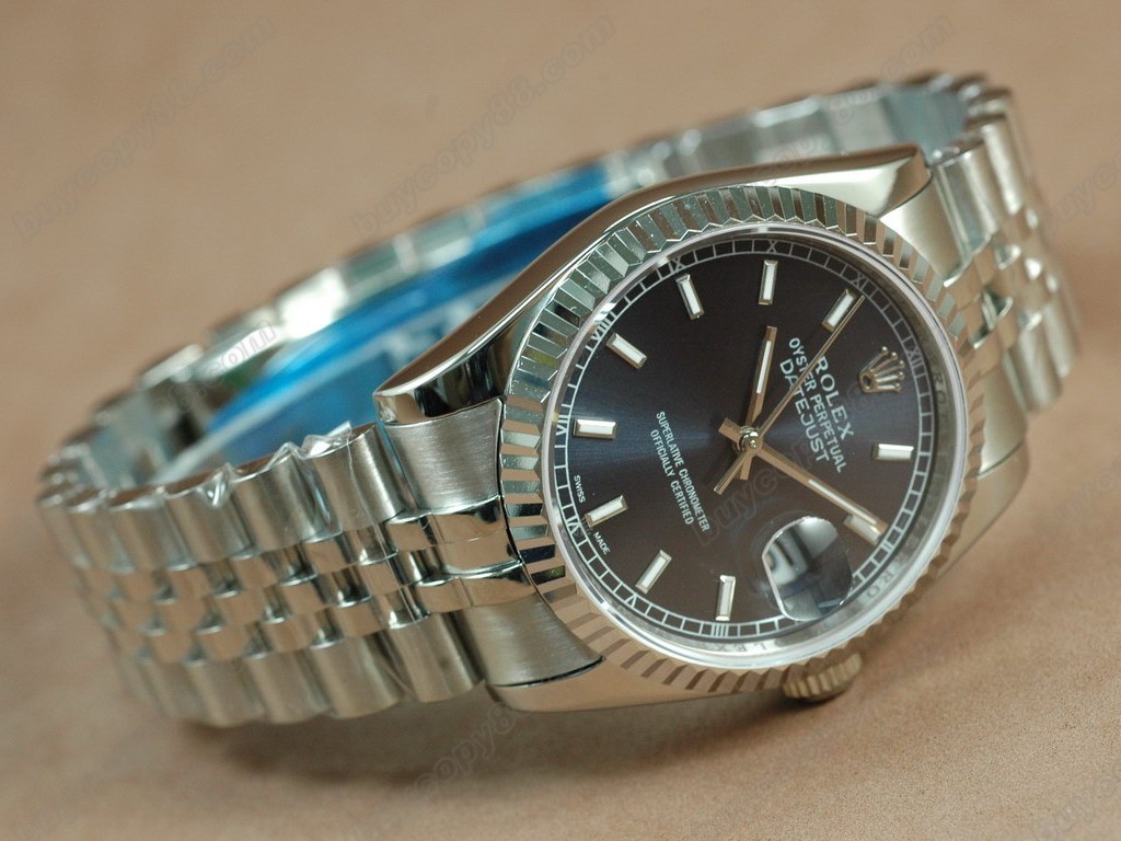 勞力士【男性用】 DateJust 36mm SS/SS White Dial A-2836-2自動機芯搭載0