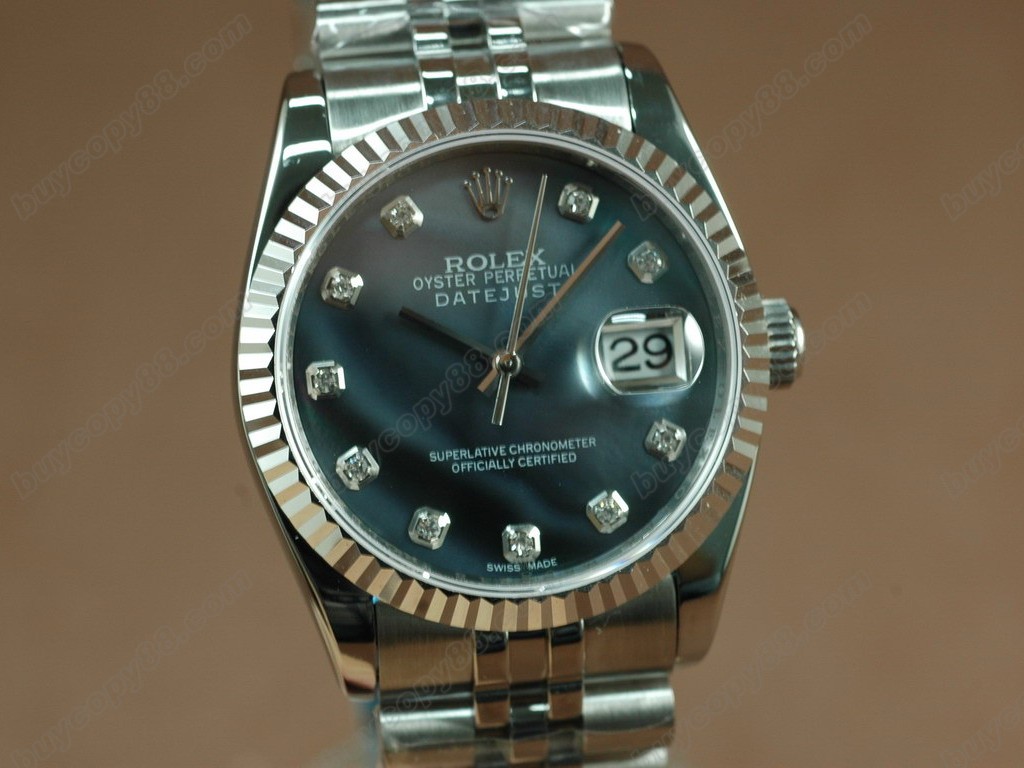 勞力士【男性用】 DateJust 36mm SS/SS White Dial A-2836-2 自動機芯搭載1