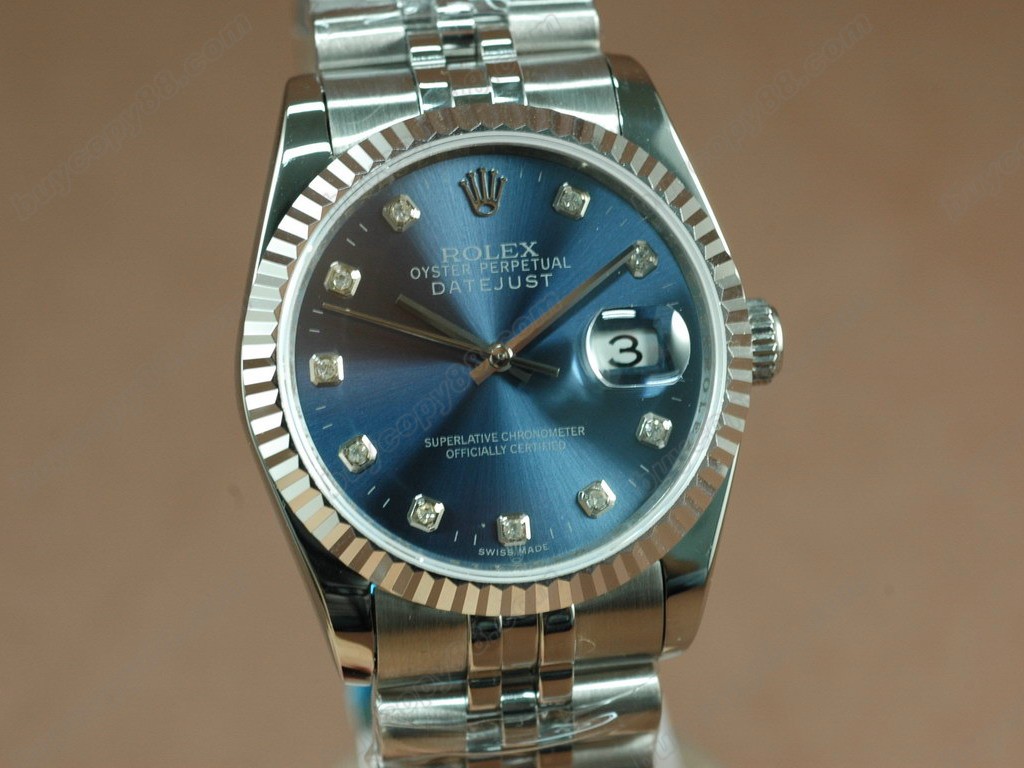 勞力士【男性用】 DateJust 36mm SS/SS White Dial A-2836-2 自動機芯搭載1