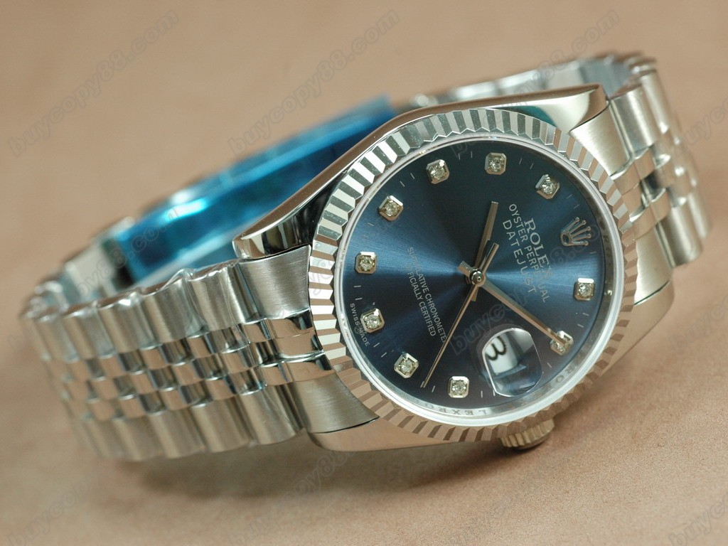 勞力士【男性用】 DateJust 36mm SS/SS White Dial A-2836-2 自動機芯搭載2