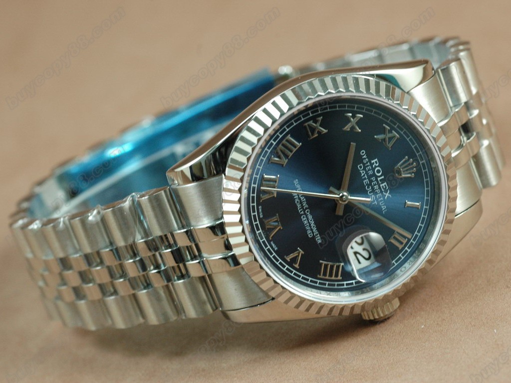 勞力士【男性用】DateJust 36mm SS/SS White Dial A-2836-2 自動機芯搭載2