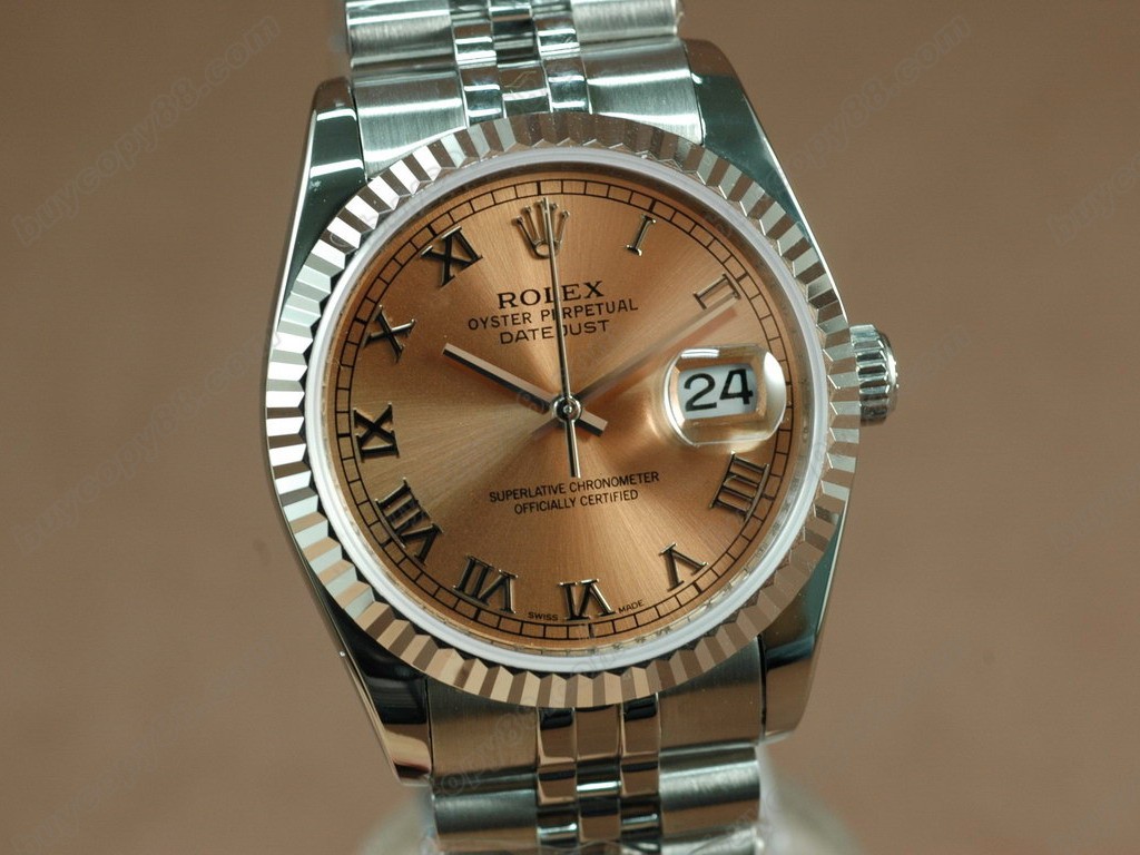 勞力士【男性用】 DateJust 36mm SS/SS White Dial A-2836-2 自動機芯搭載1