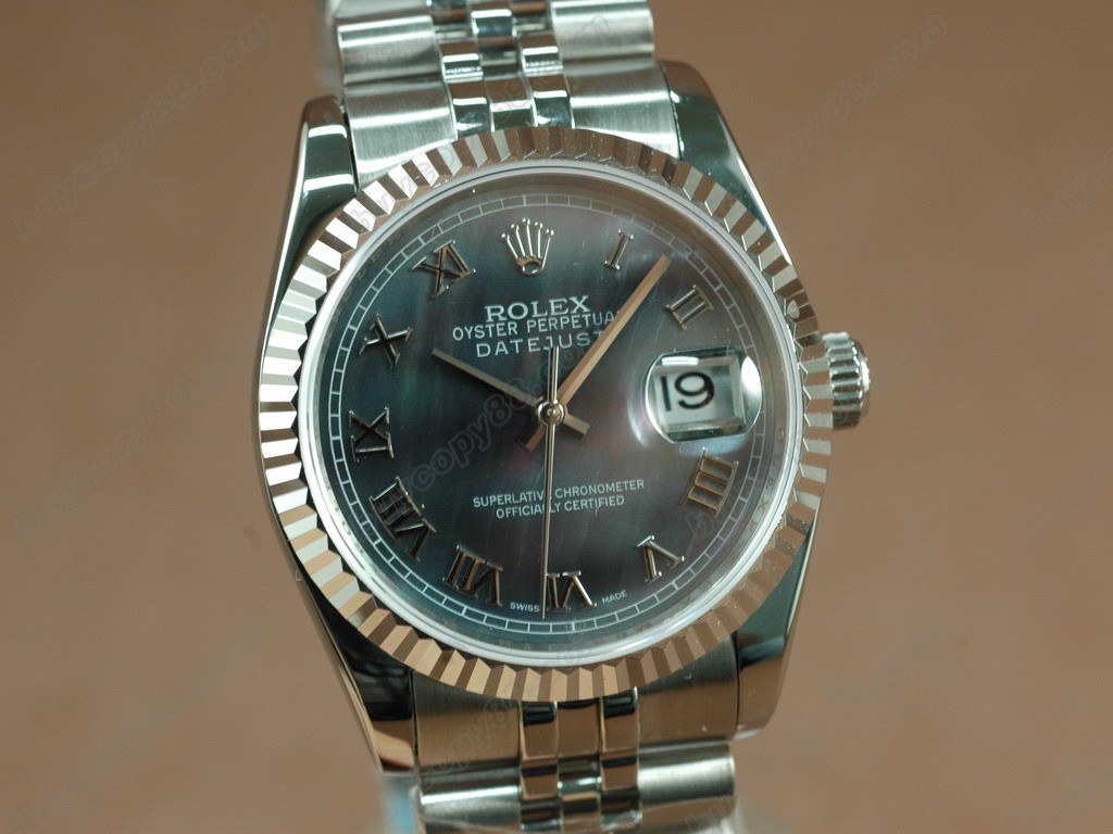 勞力士【男性用】DateJust 36mm SS/SS White Dial A-2836-2 自動機芯搭載0