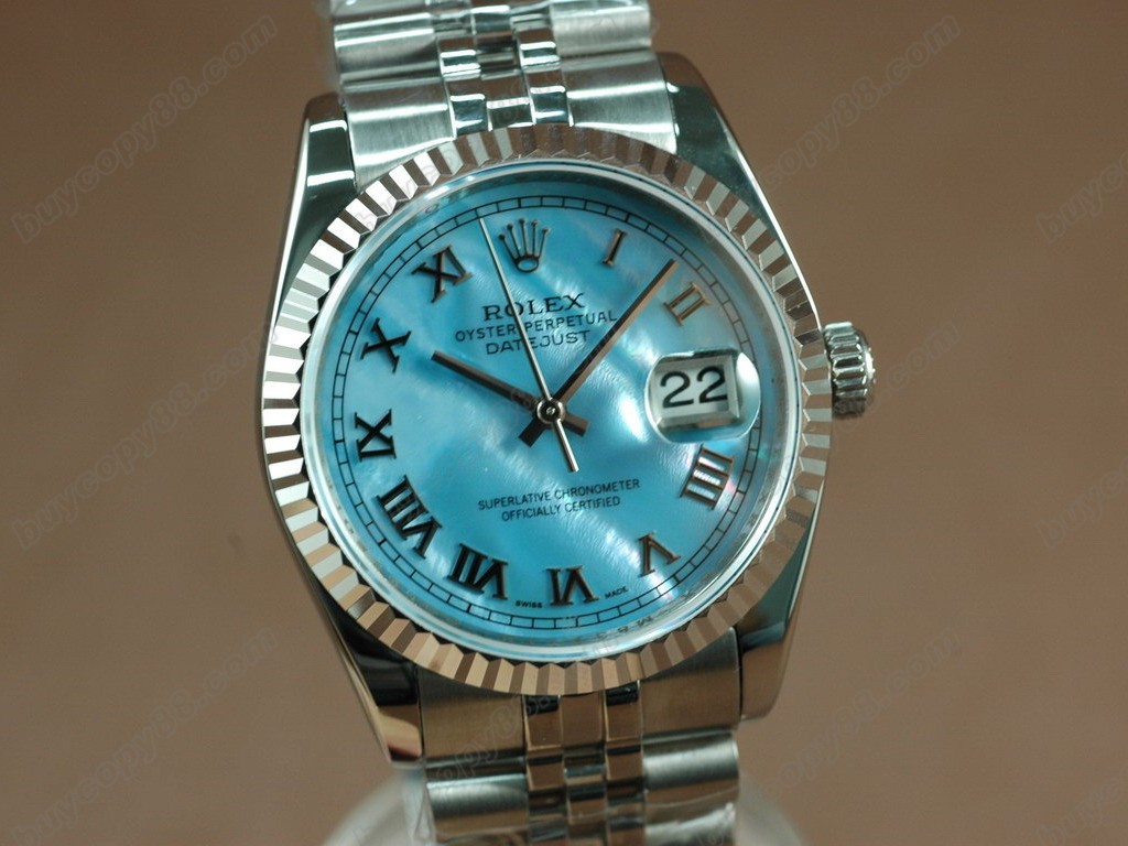 勞力士【男性用】 DateJust 36mm SS/SS White Dial A-2836-2 自動機芯搭載2