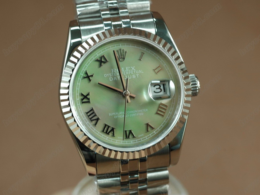 勞力士【男性用】 DateJust 36mm SS/SS White Dial A-2836-2 自動機芯搭載1