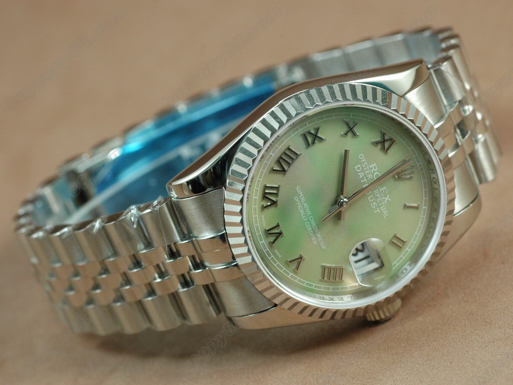 勞力士【男性用】 DateJust 36mm SS/SS White Dial A-2836-2 自動機芯搭載0