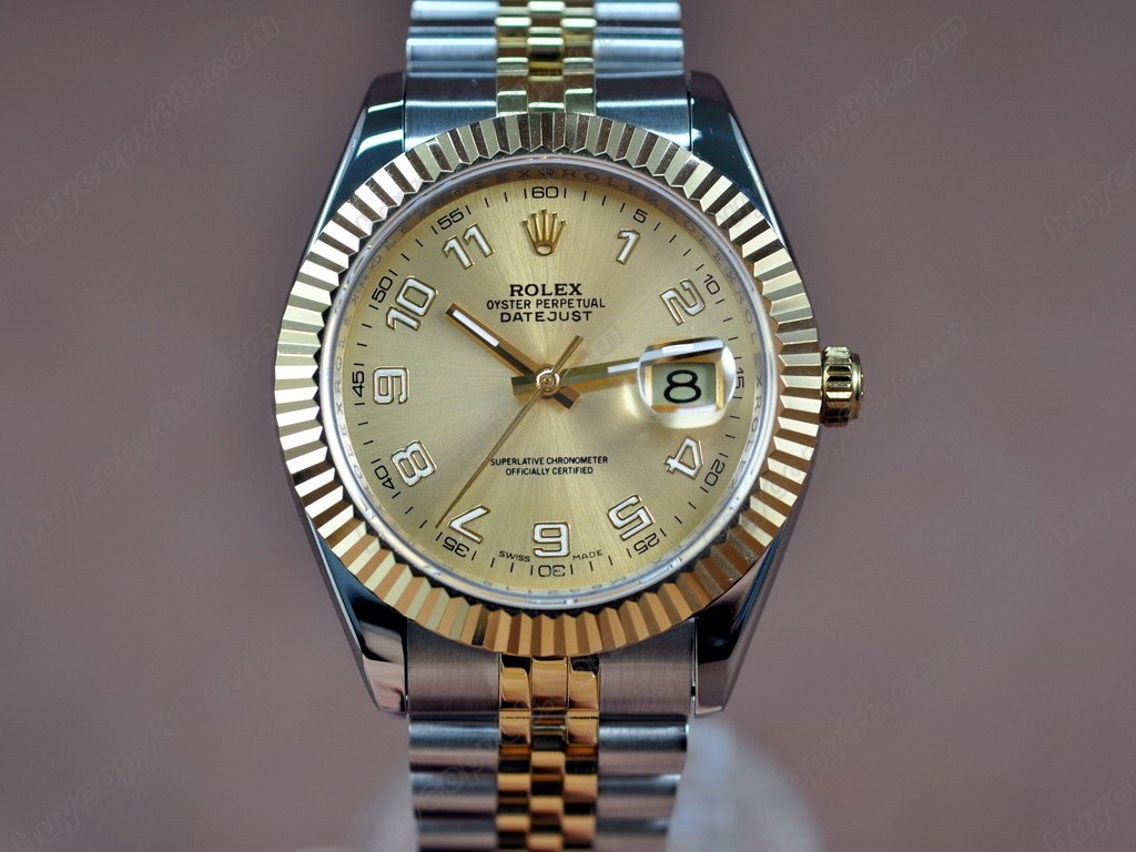 勞力士【男性用】 DateJust 41mm TT White Dial A-2836-2 自動機芯搭載0