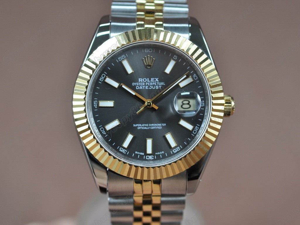 勞力士【男性用】DateJust 41mm TT White Dial A-2836-2 自動機芯搭載0