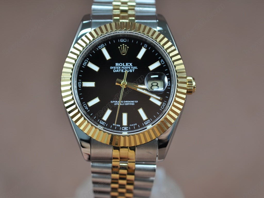 勞力士【男性用】DateJust 36mm TT White Dial A-2836-2 自動機芯1