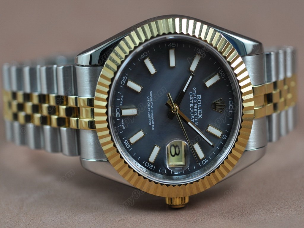 勞力士【男性用】DateJust 36mm TT White Dial A-2836-2 自動機芯6