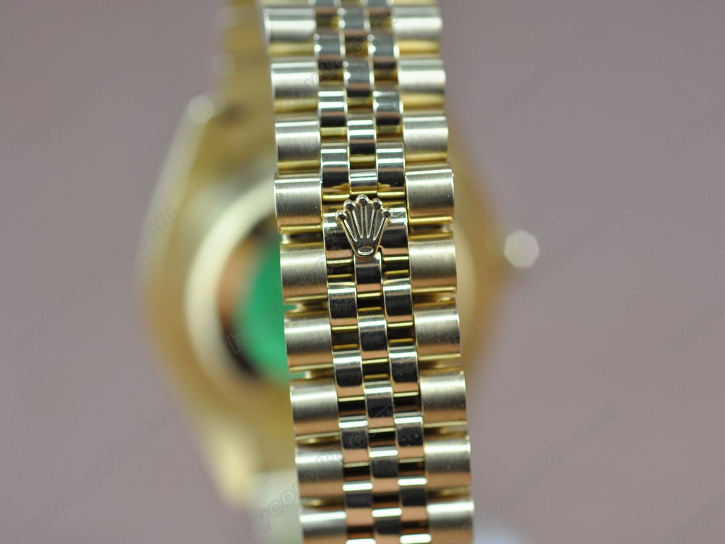 勞力士【男性用】DateJust 41mm Full YG White Dial A-2836-2自動機芯搭載2