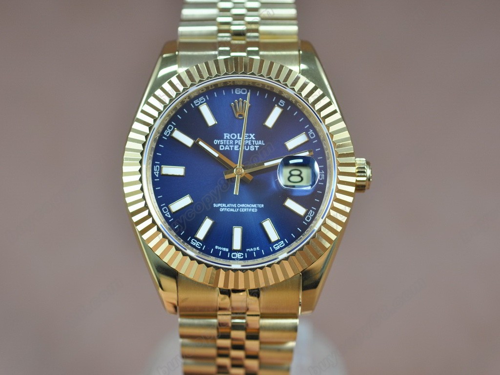 勞力士【男性用】 DateJust 41mm Full YG White Dial A-2836-2 自動機芯搭載0