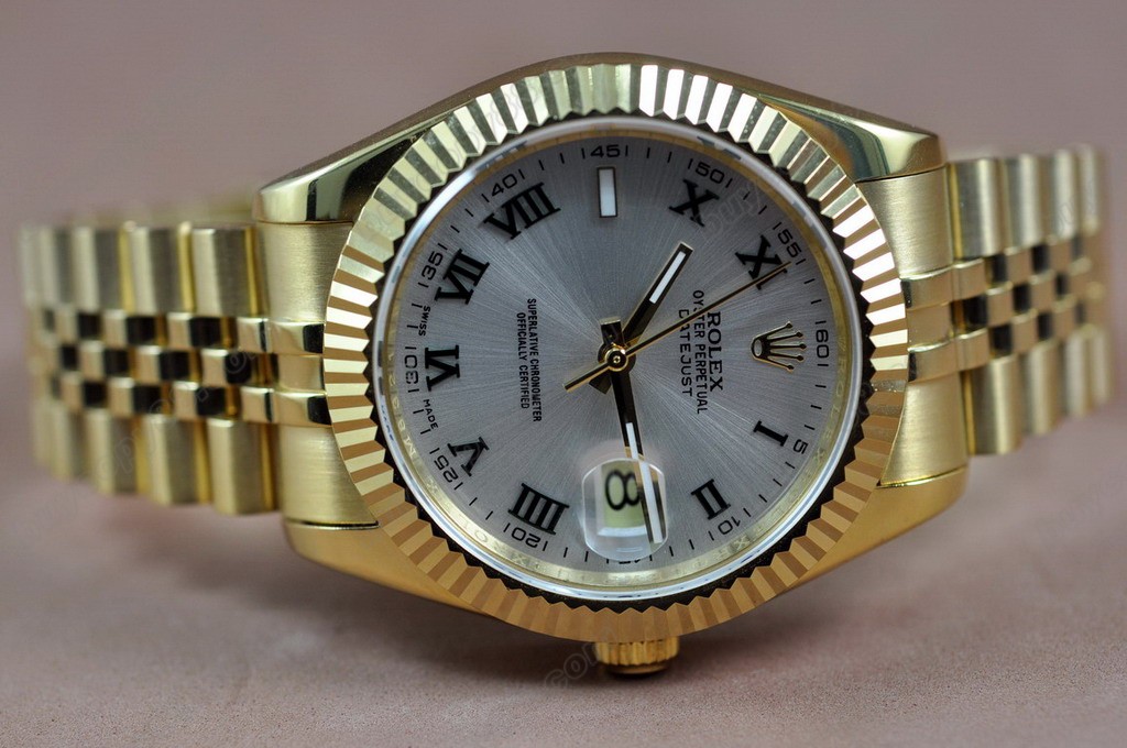 勞力士【男性用】 DateJust 41mm Full YG White Dial A-2836-2 自動機芯搭載1