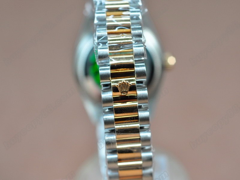 勞力士【男性用】 DateJust 36mm TT Diamonds White Dial A-2836-2 自動機芯搭載5