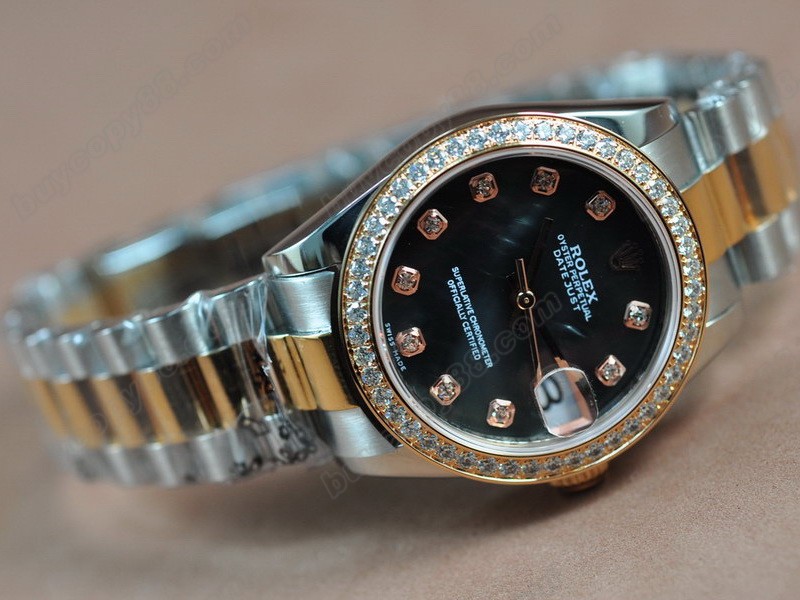 勞力士【男性用】 DateJust 36mm TT Diamonds White Dial A-2836-2 自動機芯搭載3