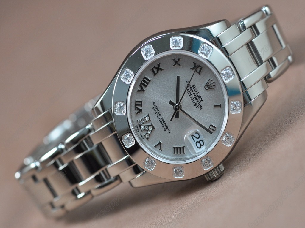 勞力士【女性用】DateJust Mid 34mm SS/SS White Dial A-2836-2 自動機芯搭載2