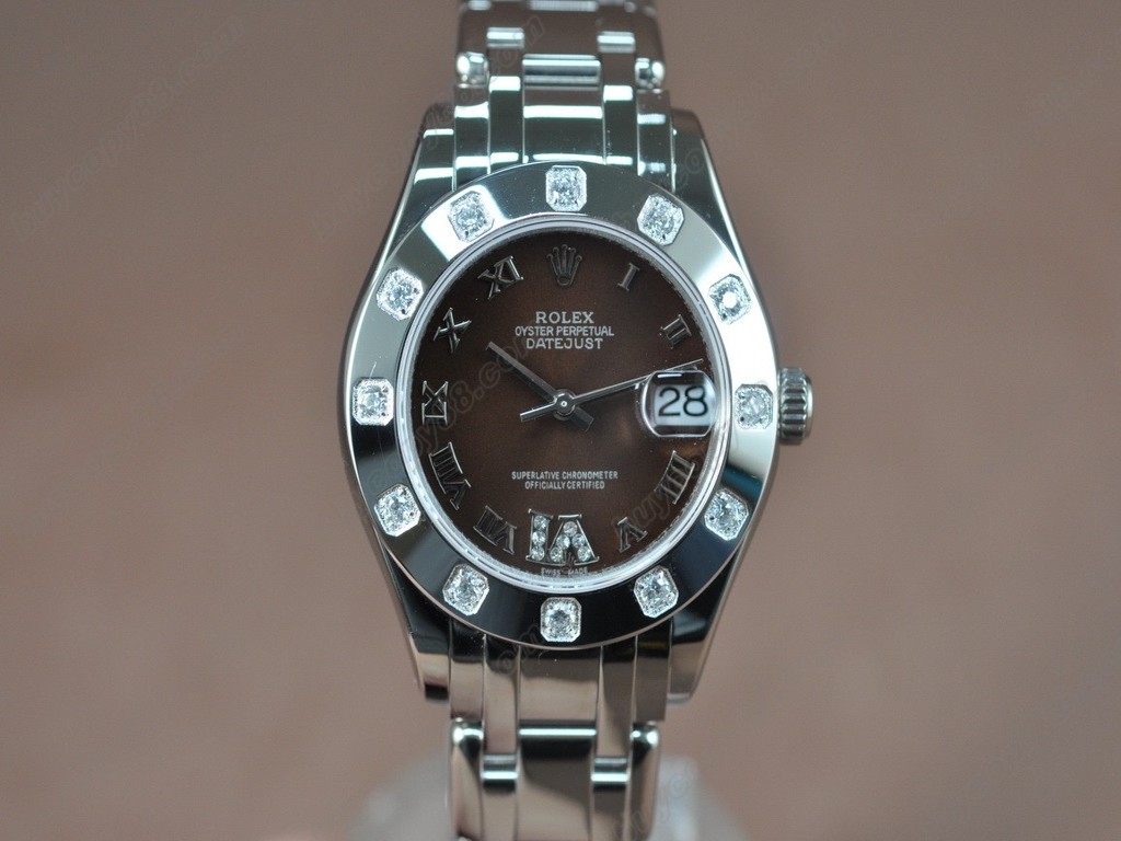 勞力士【女性用】 DateJust Mid 34mm SS/SS White Dial A-2836-2 自動機芯搭載1