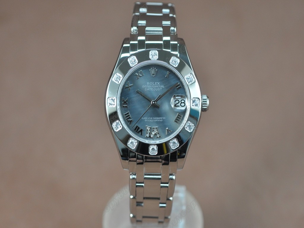 勞力士【女性用】 DateJust Mid 34mm SS/SS White Dial A-2836-2 自動機芯搭載0