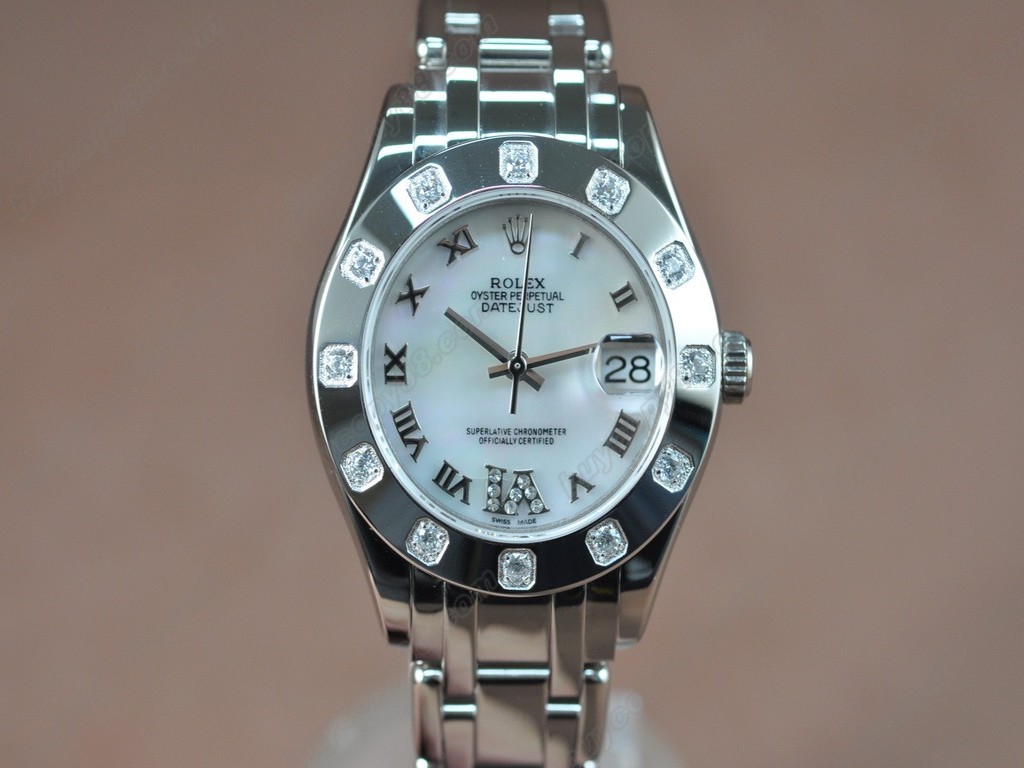 勞力士【女性用】DateJust Mid 34mm SS/SS White Dial A-2836-2自動機芯搭載2