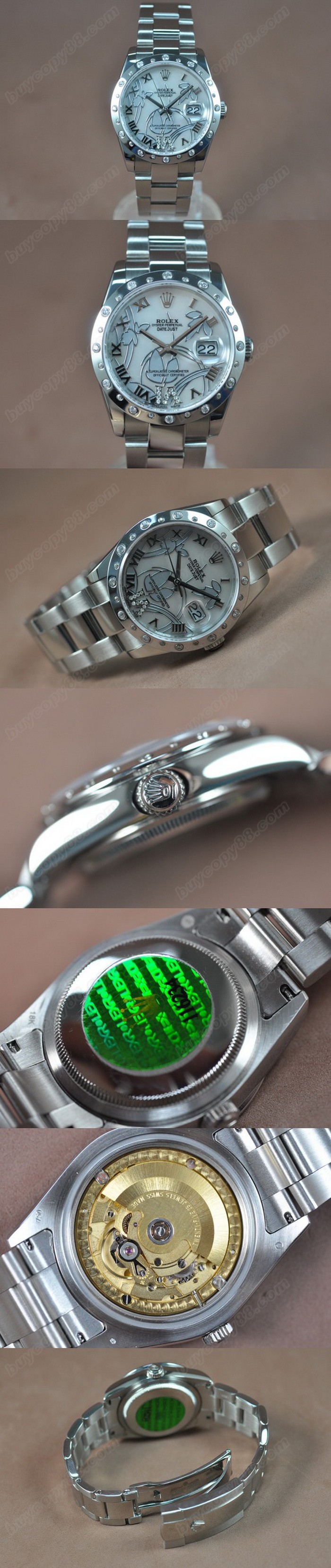 勞力士 Watches DateJust 2011 Flora SS/Diam Pearl 白 A-2836-2 自動機芯 搭 載  Code: L-RX13610