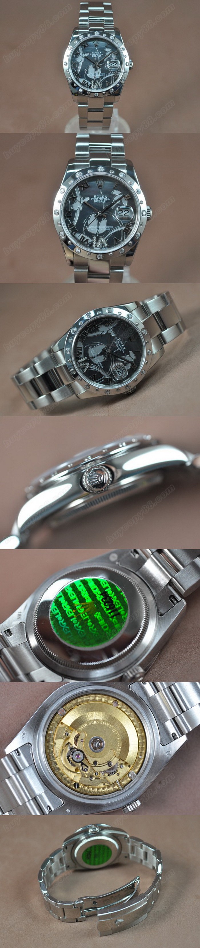 勞力士 Watches DateJust 2011 Flora SS/Diam Pearl 灰色 A-2836-2 自動機芯 搭 載0