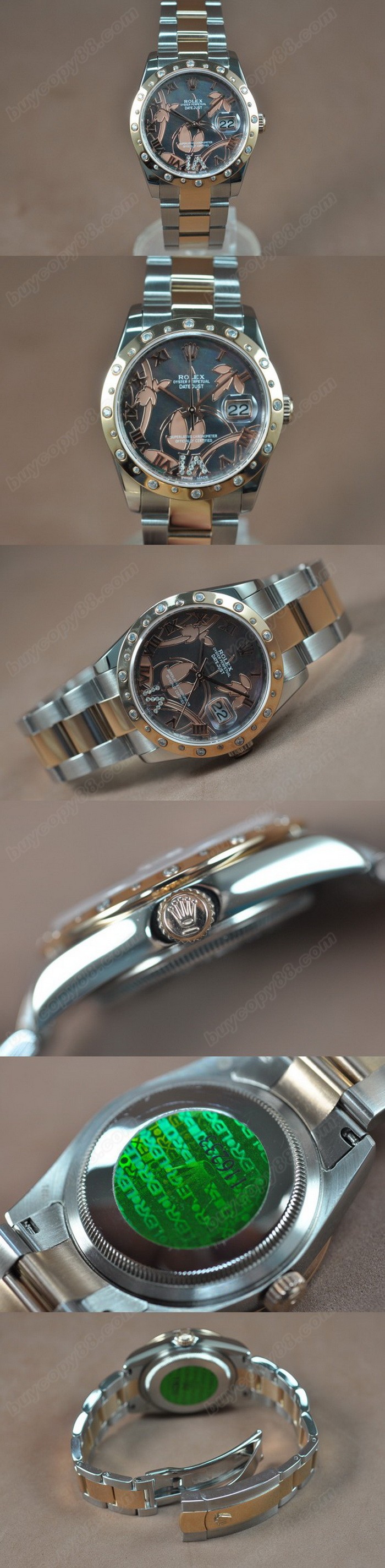 勞力士 Watches DateJust 2011 Flora TT/Diam Pearl 灰色 A-2836-2 自動機芯 搭 載0