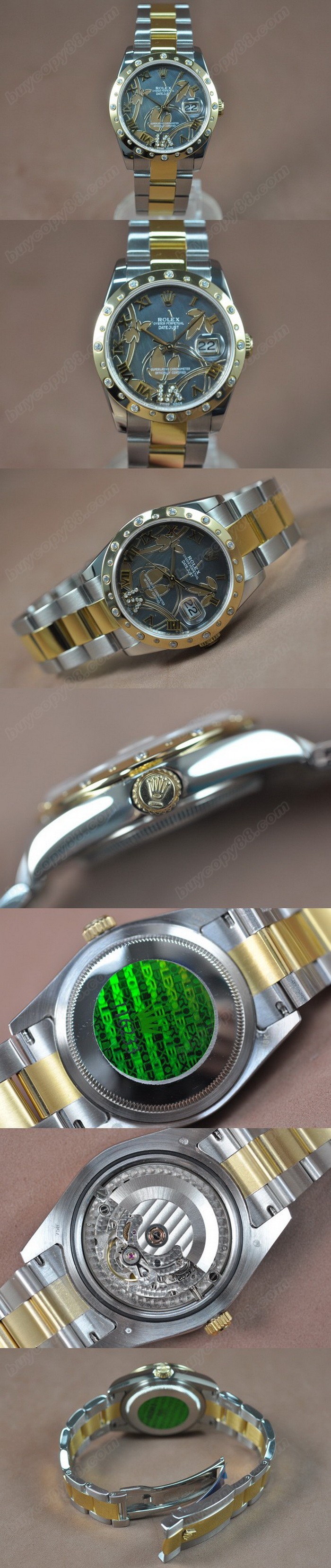 勞力士 Watches DateJust 2011 Flora TT/Diam Pearl 灰色 A-2836-2 自動機芯 搭 載0