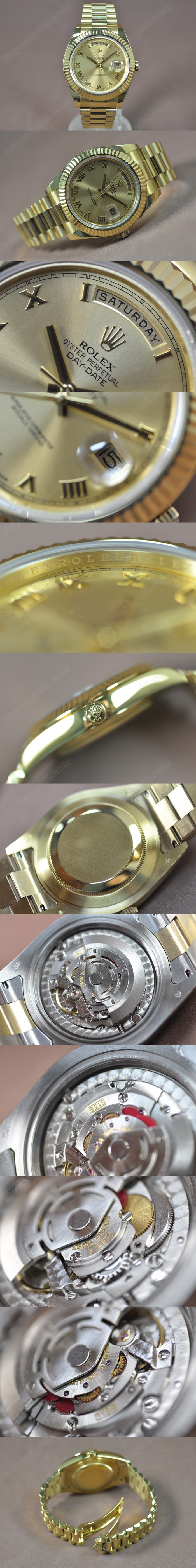 勞力士 Rolex Day Date 41mm Full Yellow Gold A-3156 自動機芯搭載0