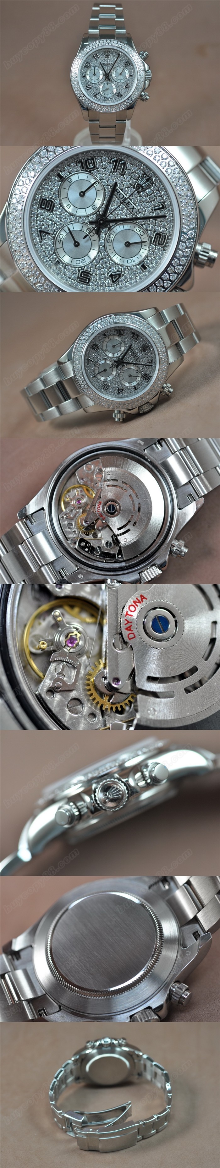 勞力士ROLEX Daytona SS/SS A-7750 時間測定功能搭載 自動機芯搭載0