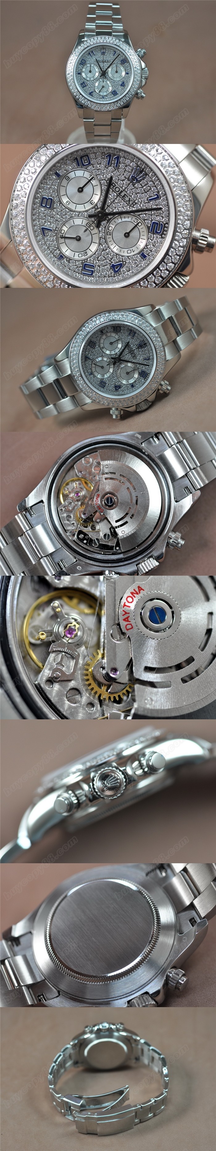 勞力士ROLEX Daytona SS/SS A-7750 時間測定功能搭載 自動機芯搭載0