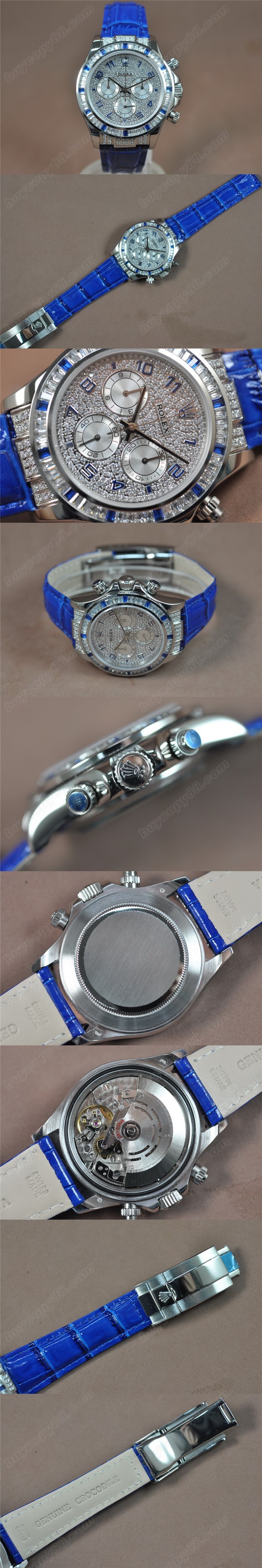 勞力士ROLEX Daytona SS/LE Square Diamond A-7750 時間測定功能搭載 自動機芯搭載0