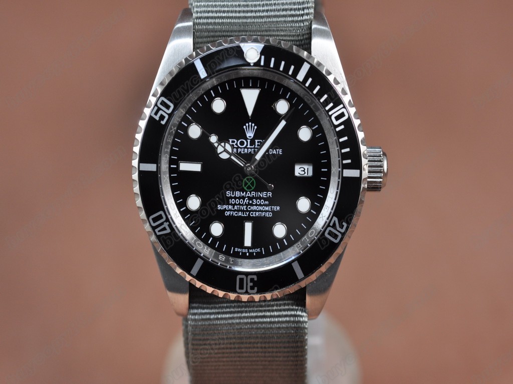 勞力士【男性用】Submariner SS Satin Strap Black Dial A-2836-2 自動機芯搭載5